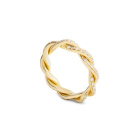 Gelbgold, Ringe, Grimaldo Corda Maxi Ring CO-RG04WD-02