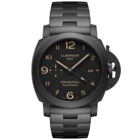 Herrenuhr, Panerai Tuttonero Luminor 1950 3 Days GMT Automatic Ceramica - 44mm PAM01438