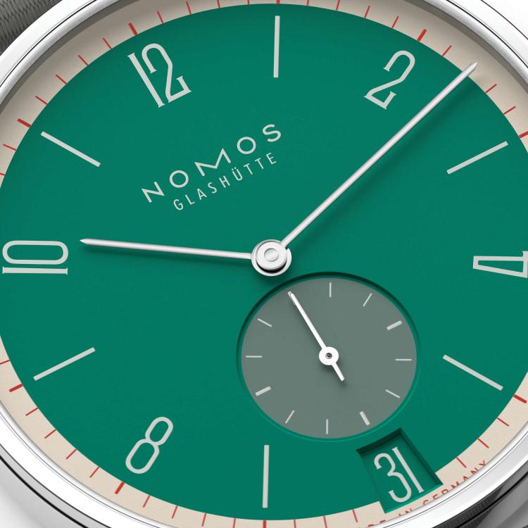 NOMOS Glashütte Tangente 38 Datum Schlossgrün  - Bild 5 