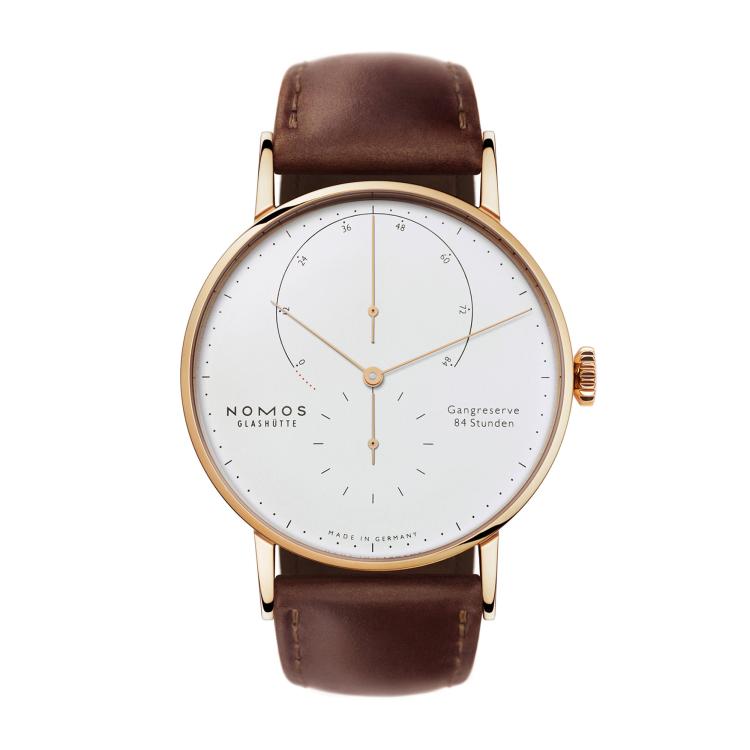 Unisex, Handaufzug,  NOMOS Glashütte Lambda Roségold 