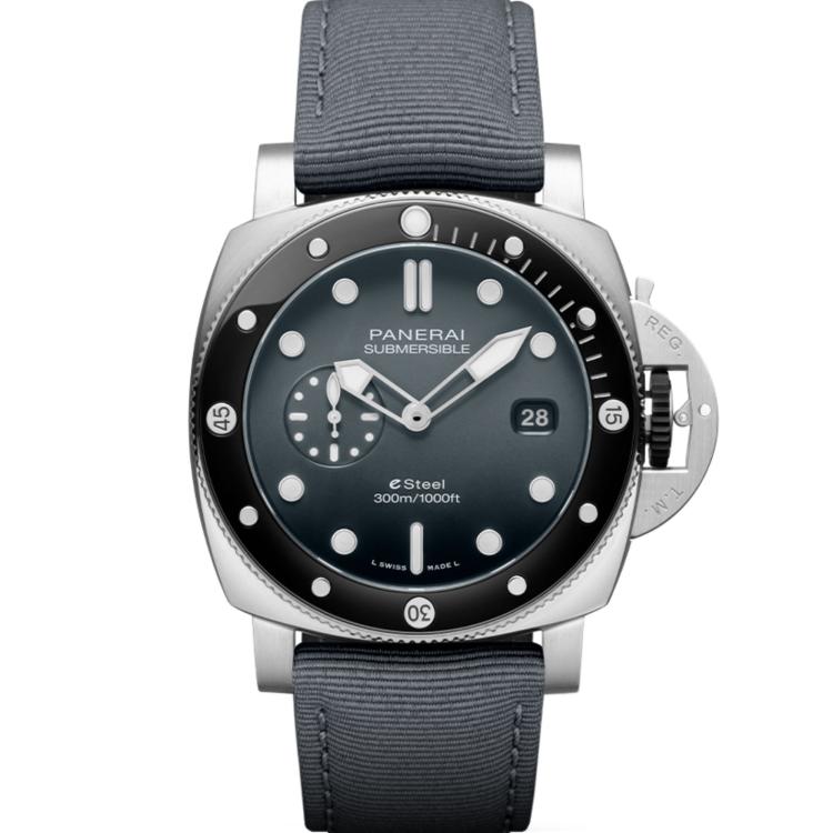 Herrenuhr, Automatik,  Panerai  Submersible QuarantaQuattro Grigio Roccia 