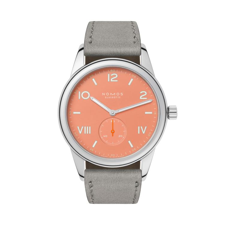 Unisex, Handaufzug,  NOMOS Glashütte Club Campus 38 cream coral 