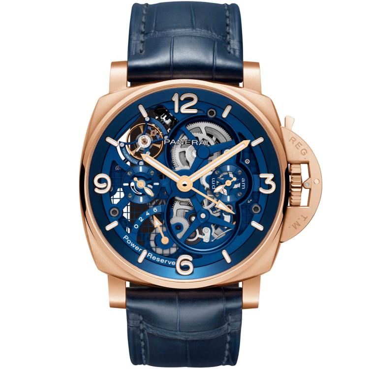 Herrenuhr, Handaufzug,  Panerai Luminor Tourbillon GMT Goldtech™ - 47mm 