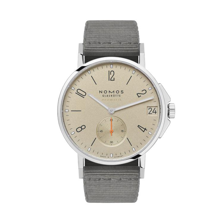 Unisex, Automatik,  NOMOS Glashütte Ahoi neomatik 38 Datum sand 