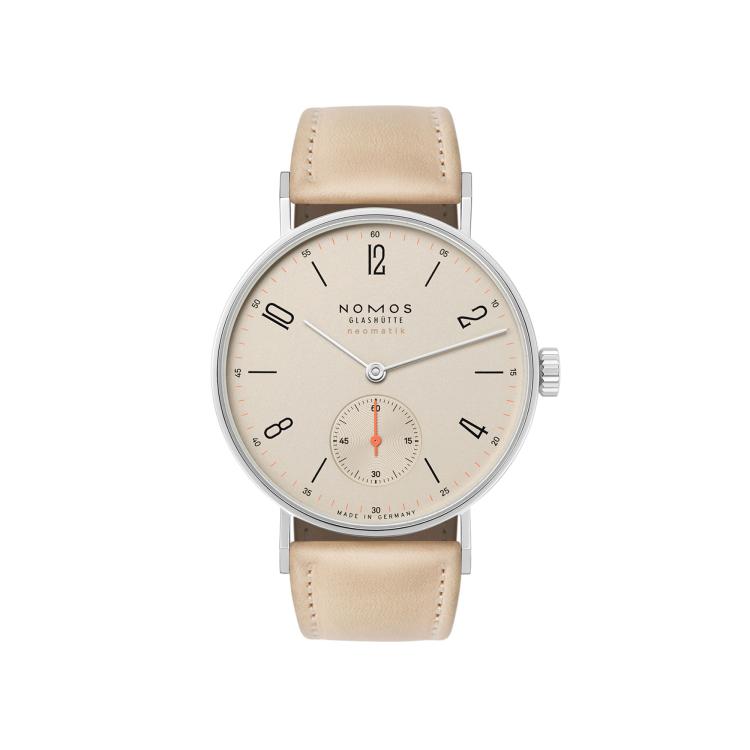 Unisex, Handaufzug,  NOMOS Glashütte Tangente Neomatik Champagner 