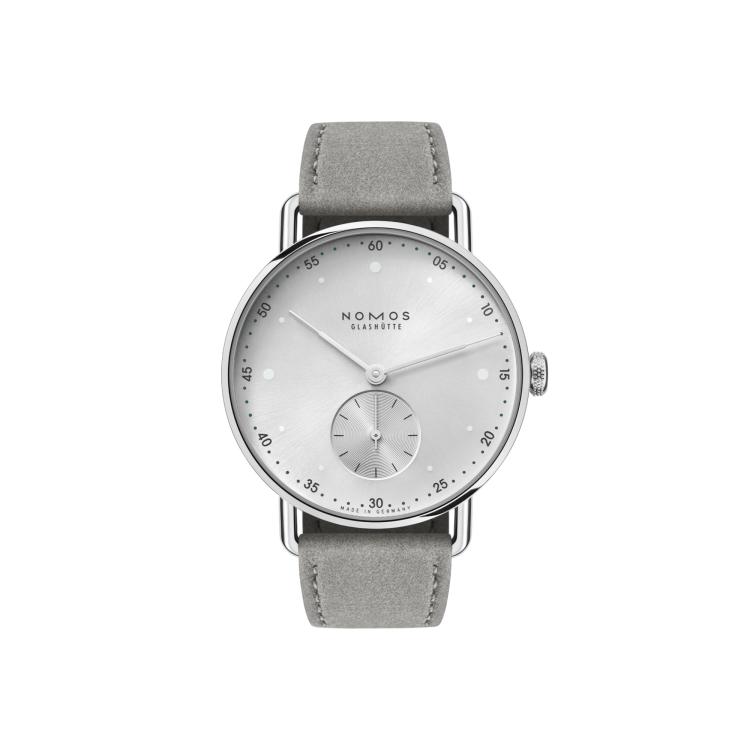 Damenuhr, Handaufzug,  NOMOS Glashütte Metro 33 all silver 