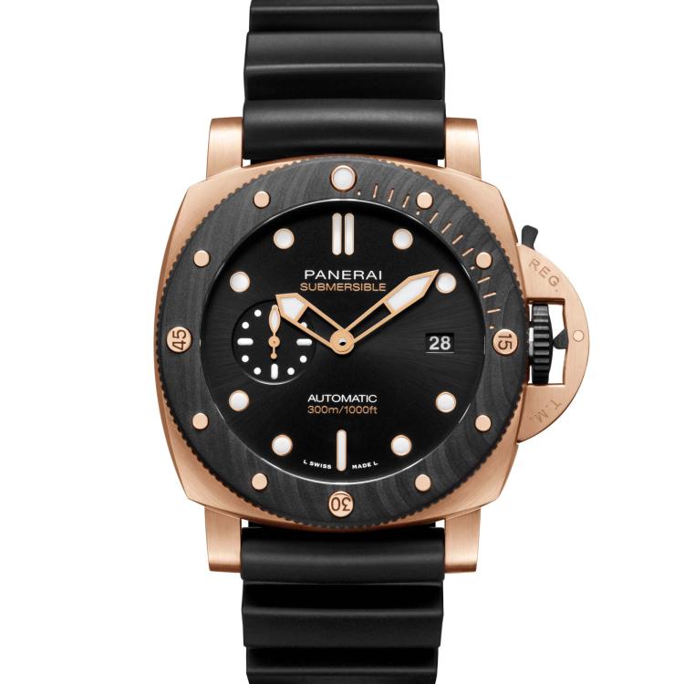 Herrenuhr, Automatik,  Panerai Submersible Goldtech™ OroCarbo - 44mm 