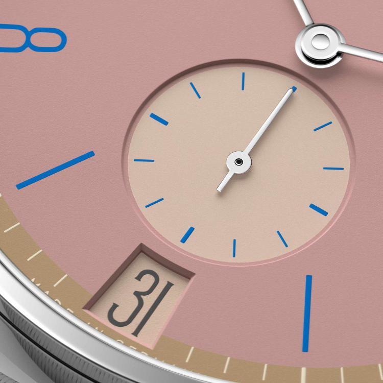 NOMOS Glashütte Tangente 38 Datum Pompadour  - Bild 6 