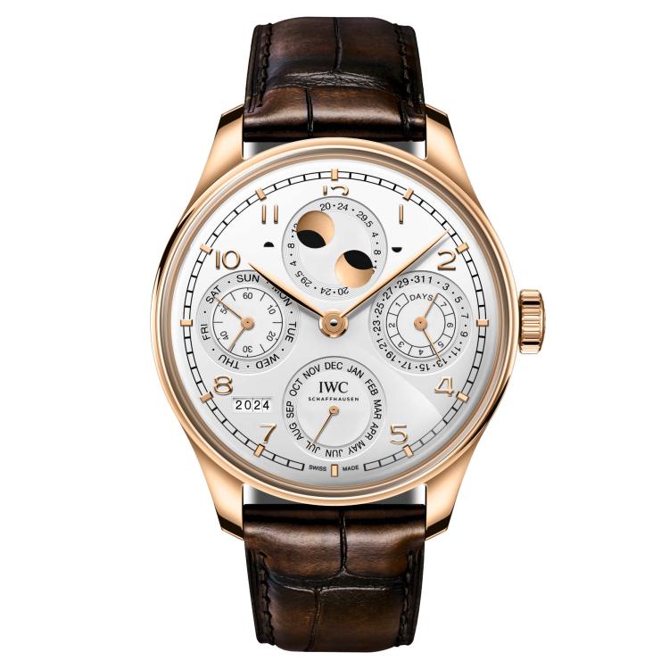 Herrenuhr, Automatik,  IWC PORTUGIESER PERPETUAL CALENDAR 44 