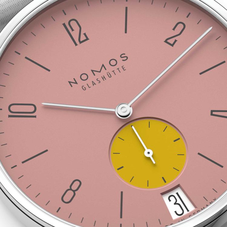 NOMOS Glashütte Tangente 38 Datum Bubblegum  - Bild 5 