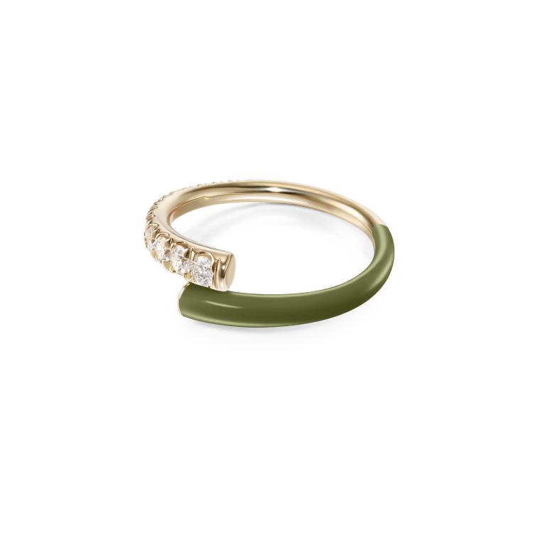 Ringe, Gelbgold,  Melissa Kaye Lola Pinky Ring 