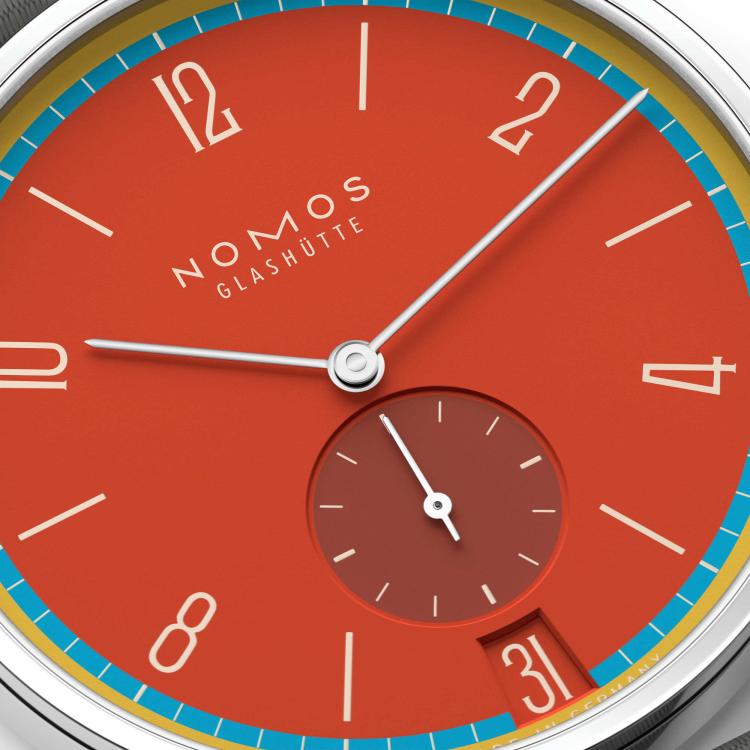 NOMOS Glashütte Tangente 38 Datum Sportbunt  - Bild 5 