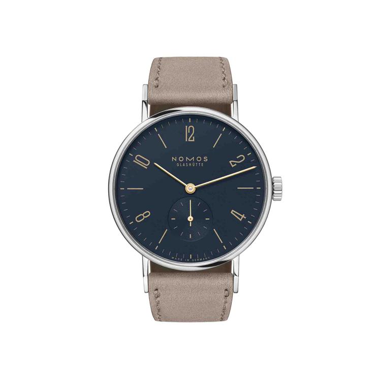 Damenuhr, Handaufzug,  NOMOS Glashütte Tangente nachtblau 