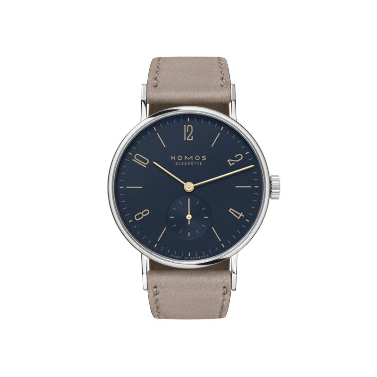 Damenuhr, Handaufzug,  NOMOS Glashütte Tangente nachtblau 