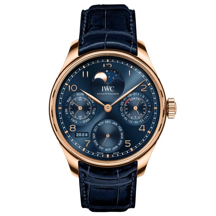 Herrenuhr, Automatik,  IWC PORTUGIESER PERPETUAL CALENDAR 