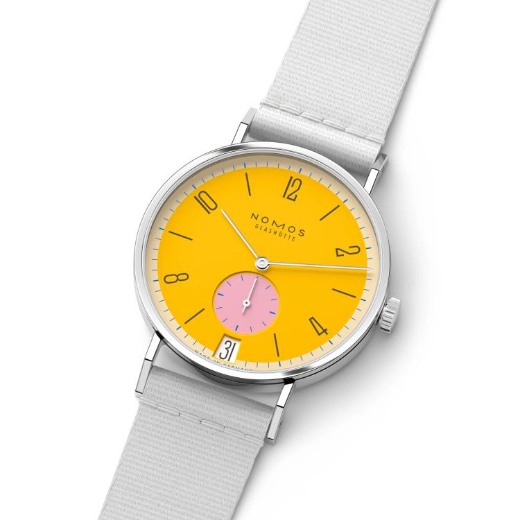 NOMOS Glashütte Tangente 38 Datum Katzengold  - Bild 6 