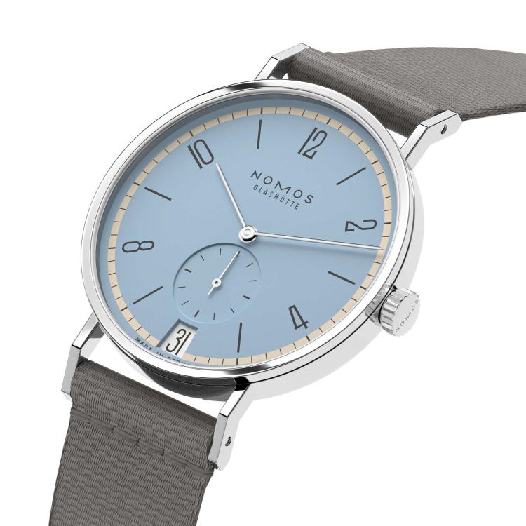 NOMOS Glashütte Tangente 38 Datum Frostblau  - Bild 6 