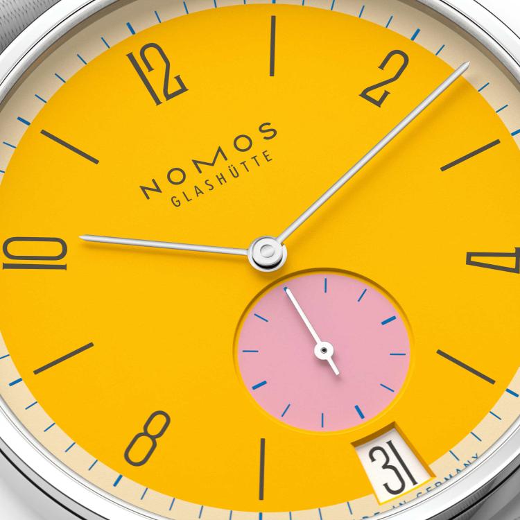 NOMOS Glashütte Tangente 38 Datum Katzengold  - Bild 5 