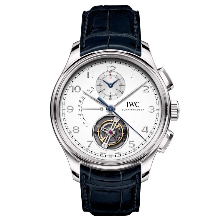 Herrenuhr, Automatik,  IWC PORTUGIESER TOURBILLON RÉTROGRADE CHRONOGRAPH 