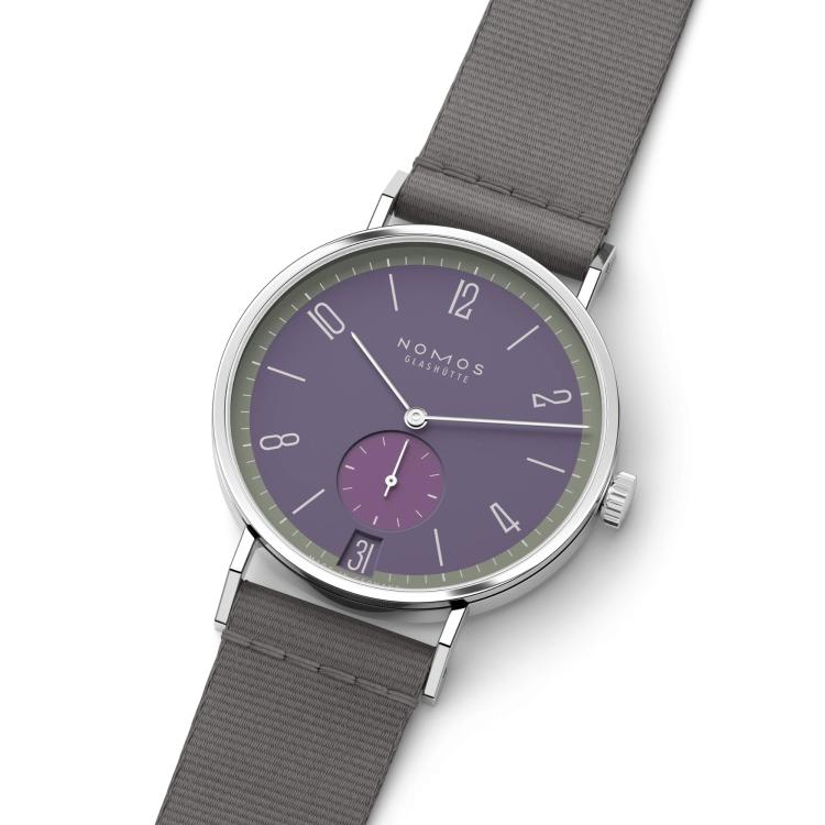 NOMOS Glashütte Tangente 38 Datum Mauvegrün  - Bild 6 