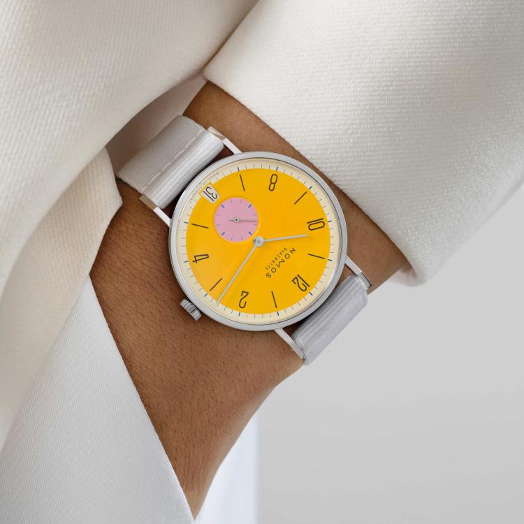 NOMOS Glashütte Tangente 38 Datum Katzengold  - Bild 7 