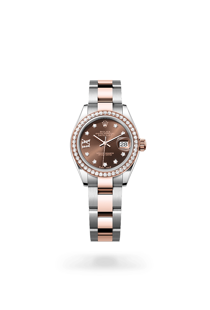 Rolex Lady-Datejust M279381RBR-0004 Herrenuhr / Damenuhr - Oyster, 28 mm, Edelstahl Oystersteel und Everose-Gold mit Diamanten 